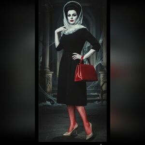 Vintage 60s LBD Cocktail Dress S As Is